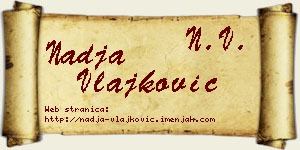 Nadja Vlajković vizit kartica